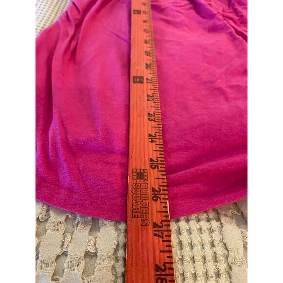 St. John's Bay Top Plus Size  XL or 16-18 Blouse Pink  Fuchsia  Shortsleeve - Picture 6 of 8
